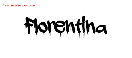 Graffiti Name Tattoo Designs Florentina Free Lettering