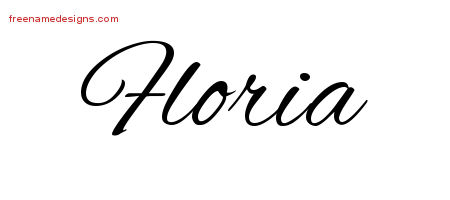 Cursive Name Tattoo Designs Floria Download Free