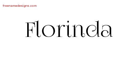 Vintage Name Tattoo Designs Florinda Free Download