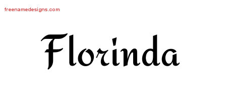 Calligraphic Stylish Name Tattoo Designs Florinda Download Free