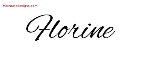 Cursive Name Tattoo Designs Florine Download Free