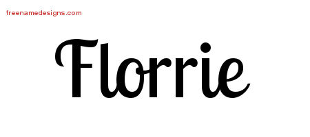 Handwritten Name Tattoo Designs Florrie Free Download