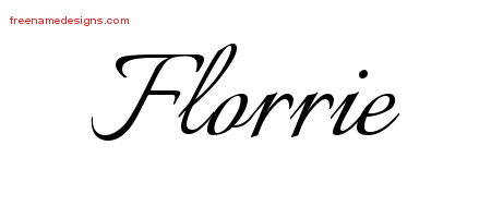Calligraphic Name Tattoo Designs Florrie Download Free