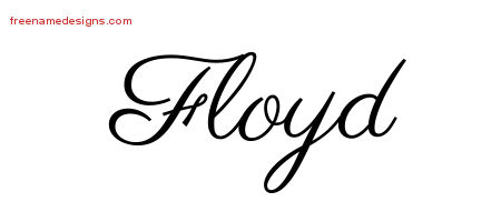 Classic Name Tattoo Designs Floyd Printable