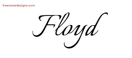 Calligraphic Name Tattoo Designs Floyd Free Graphic