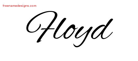 Cursive Name Tattoo Designs Floyd Free Graphic