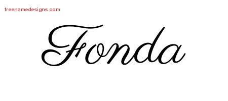 Classic Name Tattoo Designs Fonda Graphic Download