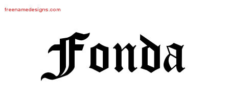 Blackletter Name Tattoo Designs Fonda Graphic Download