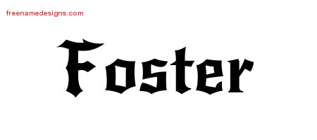 Gothic Name Tattoo Designs Foster Download Free