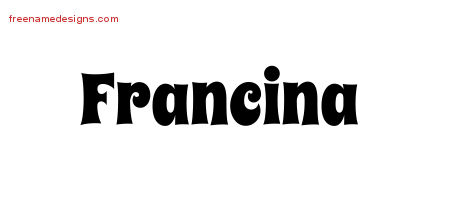 Groovy Name Tattoo Designs Francina Free Lettering