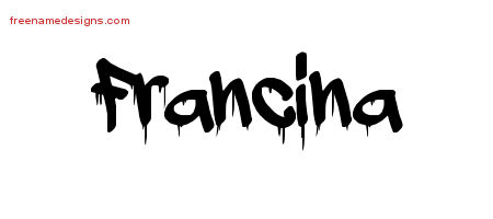 Graffiti Name Tattoo Designs Francina Free Lettering
