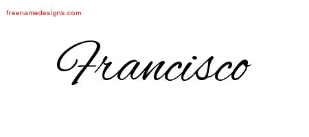 Cursive Name Tattoo Designs Francisco Download Free
