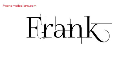 Decorated Name Tattoo Designs Frank Free Lettering