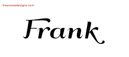 Art Deco Name Tattoo Designs Frank Graphic Download