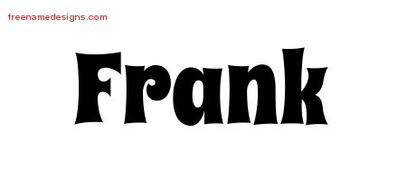 Groovy Name Tattoo Designs Frank Free Lettering