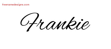 Cursive Name Tattoo Designs Frankie Free Graphic