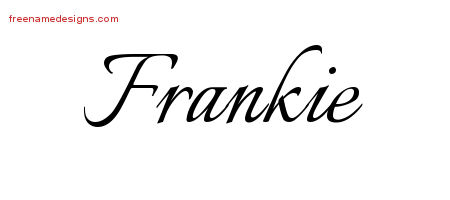 Calligraphic Name Tattoo Designs Frankie Free Graphic