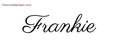Classic Name Tattoo Designs Frankie Printable