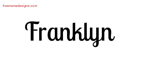 Handwritten Name Tattoo Designs Franklyn Free Printout