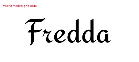 Calligraphic Stylish Name Tattoo Designs Fredda Download Free