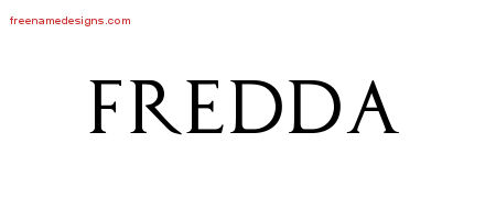 Regal Victorian Name Tattoo Designs Fredda Graphic Download