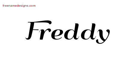 Art Deco Name Tattoo Designs Freddy Graphic Download