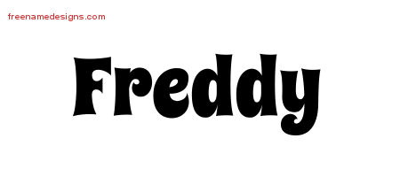 Groovy Name Tattoo Designs Freddy Free