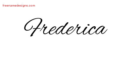 Cursive Name Tattoo Designs Frederica Download Free