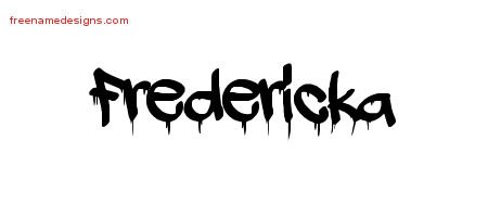 Graffiti Name Tattoo Designs Fredericka Free Lettering