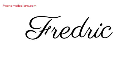 Classic Name Tattoo Designs Fredric Printable