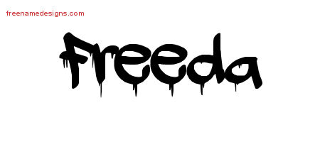Graffiti Name Tattoo Designs Freeda Free Lettering