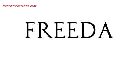 Regal Victorian Name Tattoo Designs Freeda Graphic Download