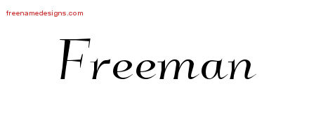 Elegant Name Tattoo Designs Freeman Download Free