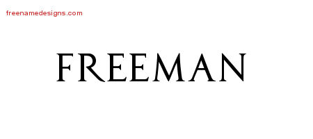 Regal Victorian Name Tattoo Designs Freeman Printable