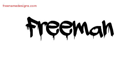 Graffiti Name Tattoo Designs Freeman Free