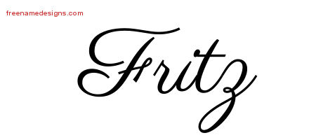 Classic Name Tattoo Designs Fritz Printable