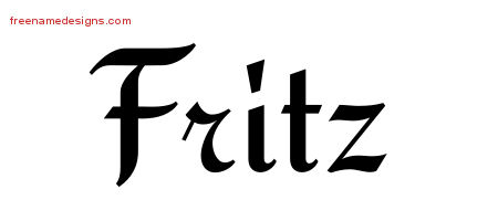 Calligraphic Stylish Name Tattoo Designs Fritz Free Graphic