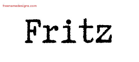 Typewriter Name Tattoo Designs Fritz Free Printout