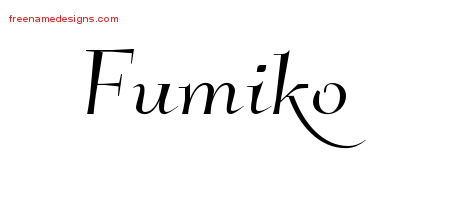 Elegant Name Tattoo Designs Fumiko Free Graphic Elegant Name Tattoo Designs Fumiko Free Graphic