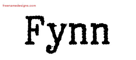 Typewriter Name Tattoo Designs Fynn Free Printout