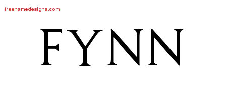 Regal Victorian Name Tattoo Designs Fynn Printable