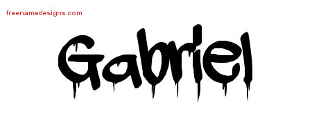 Graffiti Name Tattoo Designs Gabriel Free