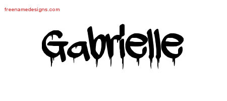 Graffiti Name Tattoo Designs Gabrielle Free Lettering