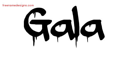 Graffiti Name Tattoo Designs Gala Free Lettering