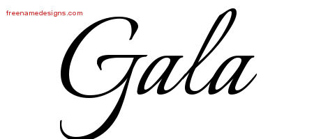 Calligraphic Name Tattoo Designs Gala Download Free