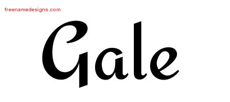 Calligraphic Stylish Name Tattoo Designs Gale Download Free