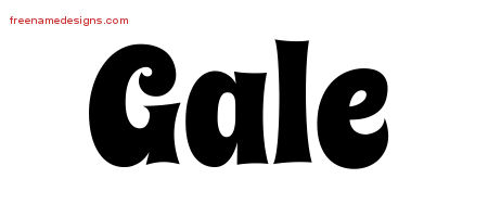 Groovy Name Tattoo Designs Gale Free