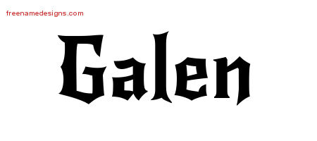 Gothic Name Tattoo Designs Galen Download Free