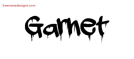 Graffiti Name Tattoo Designs Garnet Free Lettering
