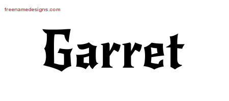 Gothic Name Tattoo Designs Garret Download Free